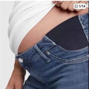 GAP Side Panel Maternity Denim Medium Wash Jeggings